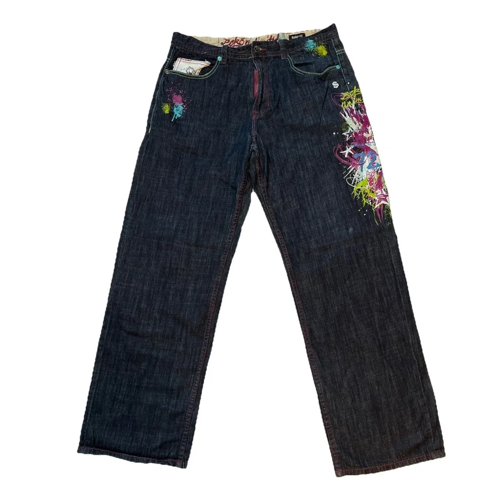 Ecko Unlimited Baggy Fit Jeans Skater Skateboard Mens 36 Vintage Y2K Street Wear